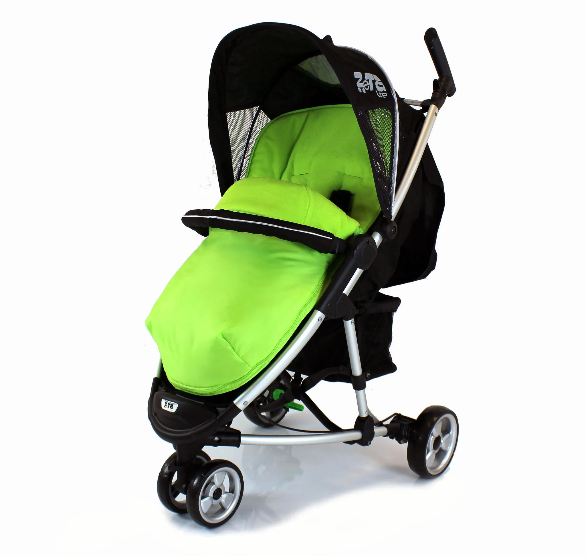 Luxury Fleece Lined Footmuff Lime Green Pouches For Petite Star Zia