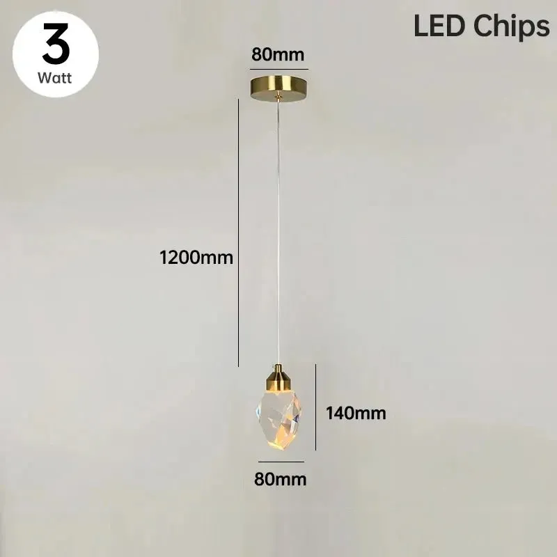 Luxury LED Crystal Pendant Lights