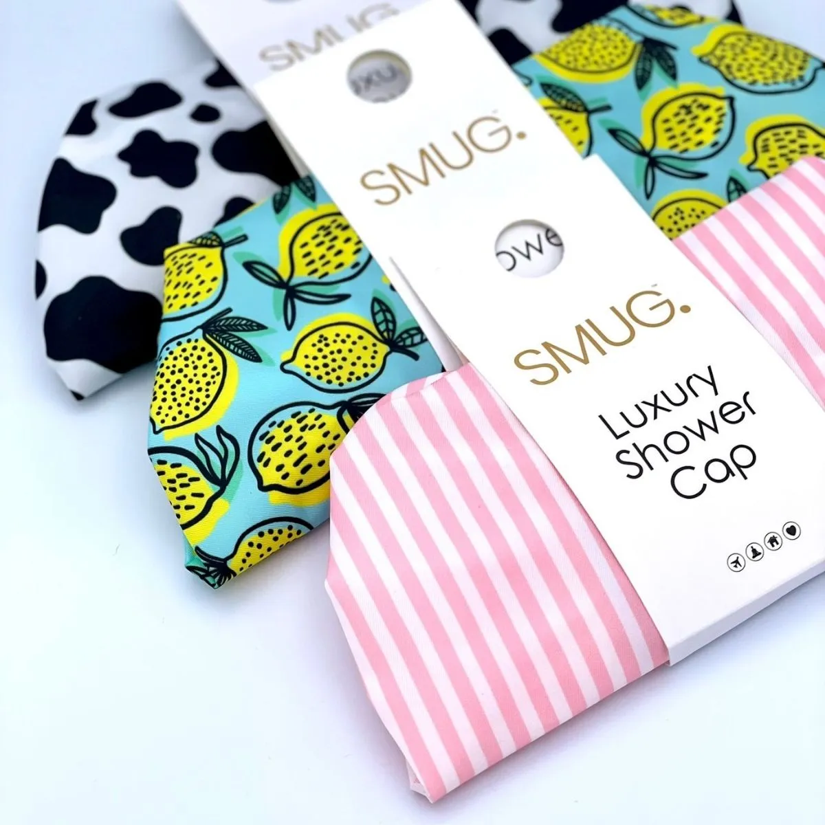 Luxury Shower Cap - Lemon Print
