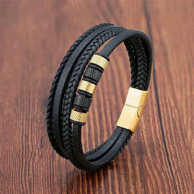 Luxury Stainless Steel Beaded Bracelet