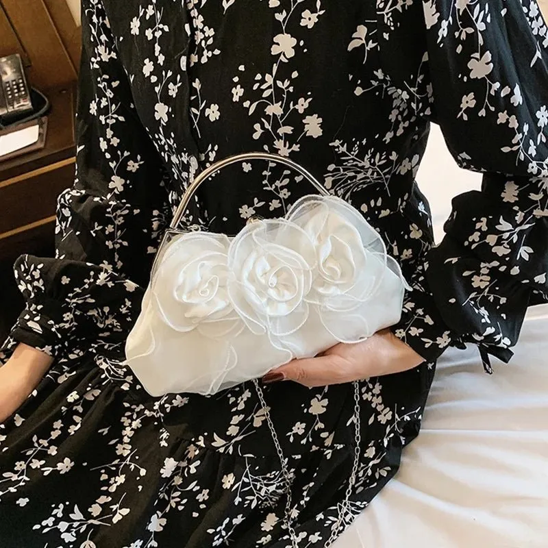 Luxy Moon Handbags Pouch for Wedding Elegant Bridal Flower Evening Clutch Bag