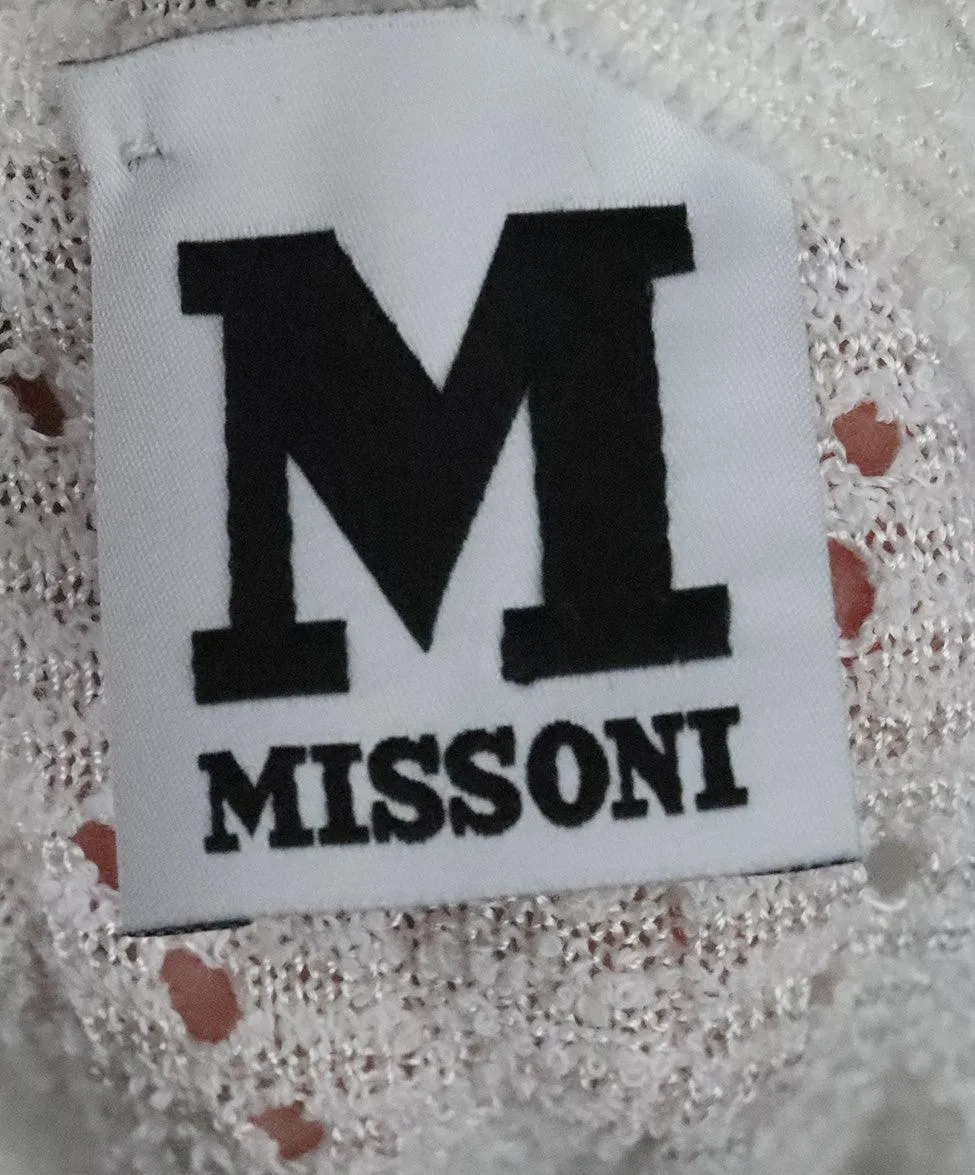 M Missoni White Knit Top sz 2