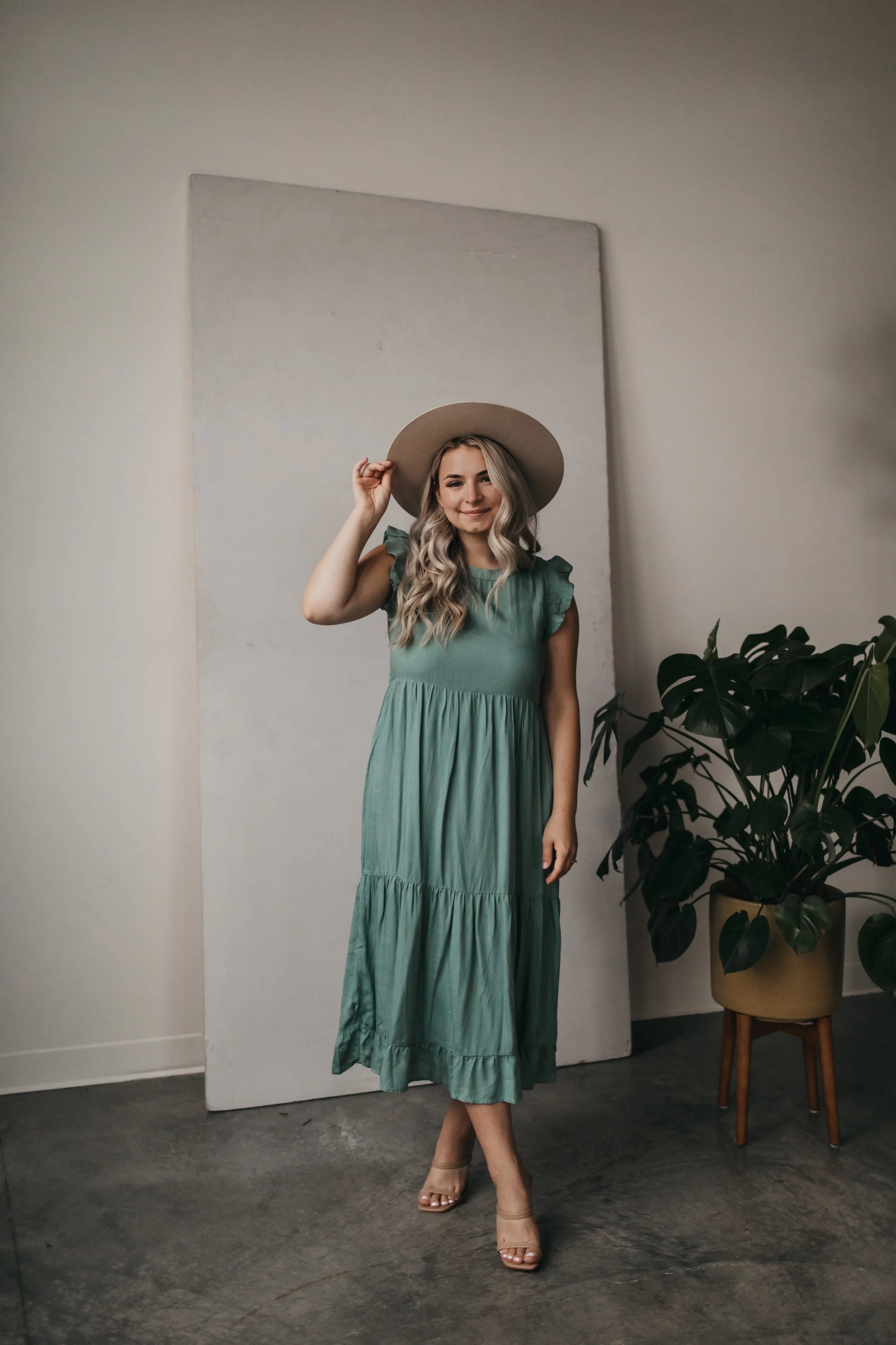 Madelyn Summer Dress in Sage