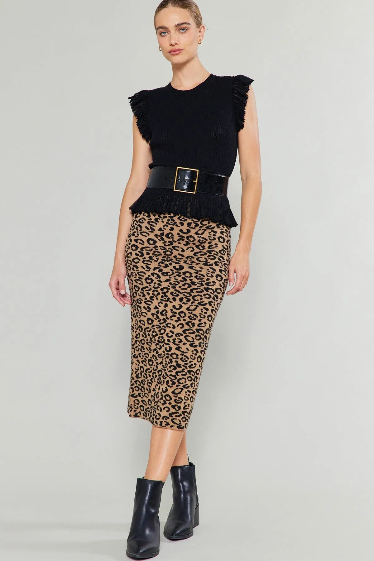 Madison Flutter Sleeve Sweater Top