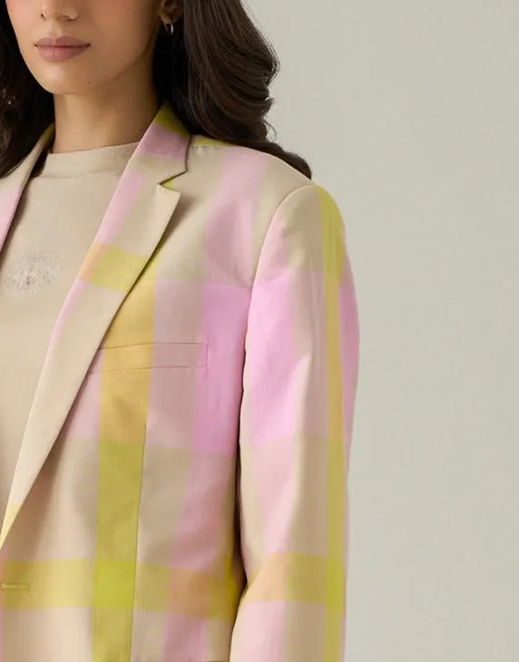 Madras Check Blazer