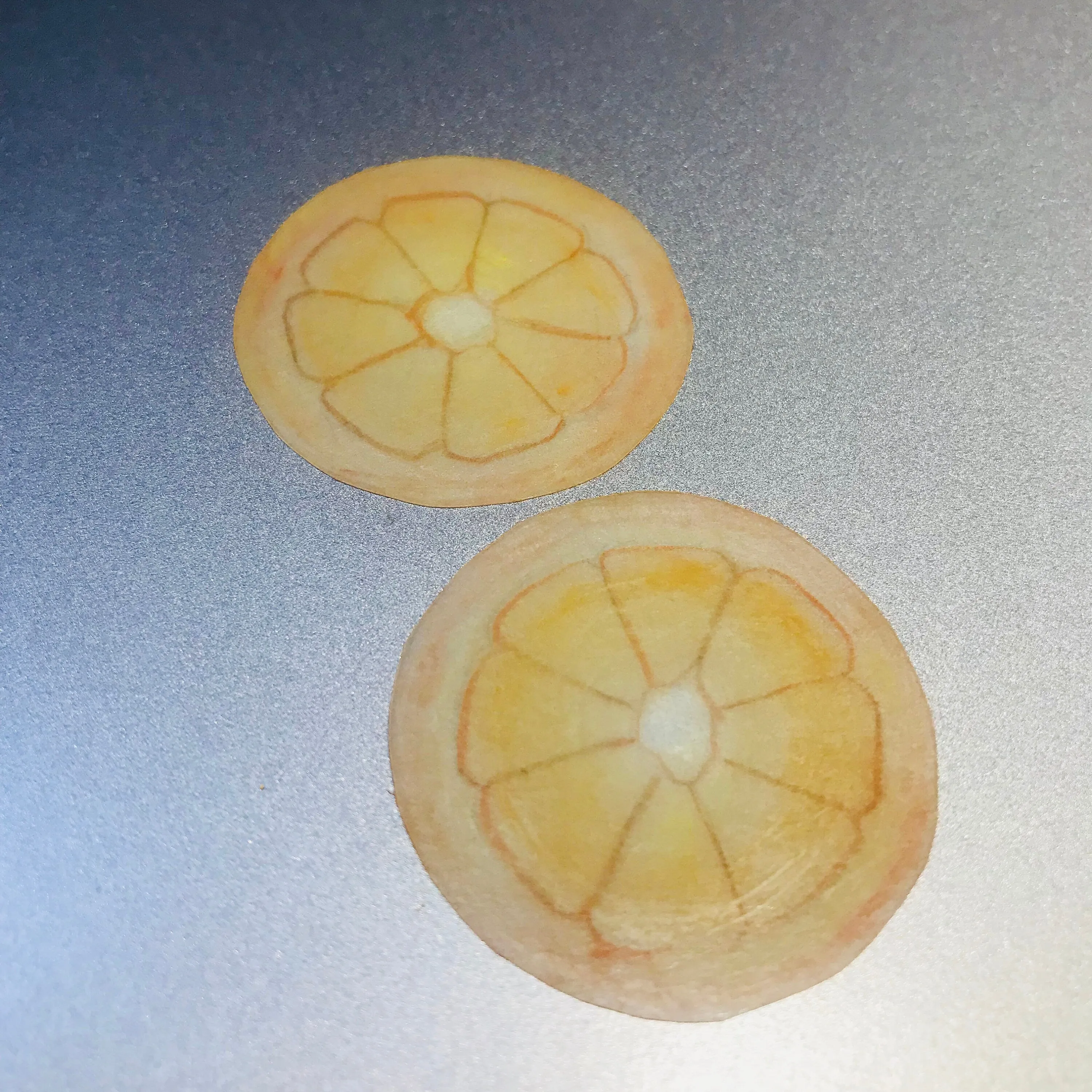 Magik "Orange Slice" Shrinky Dink Stylish Ear Stud