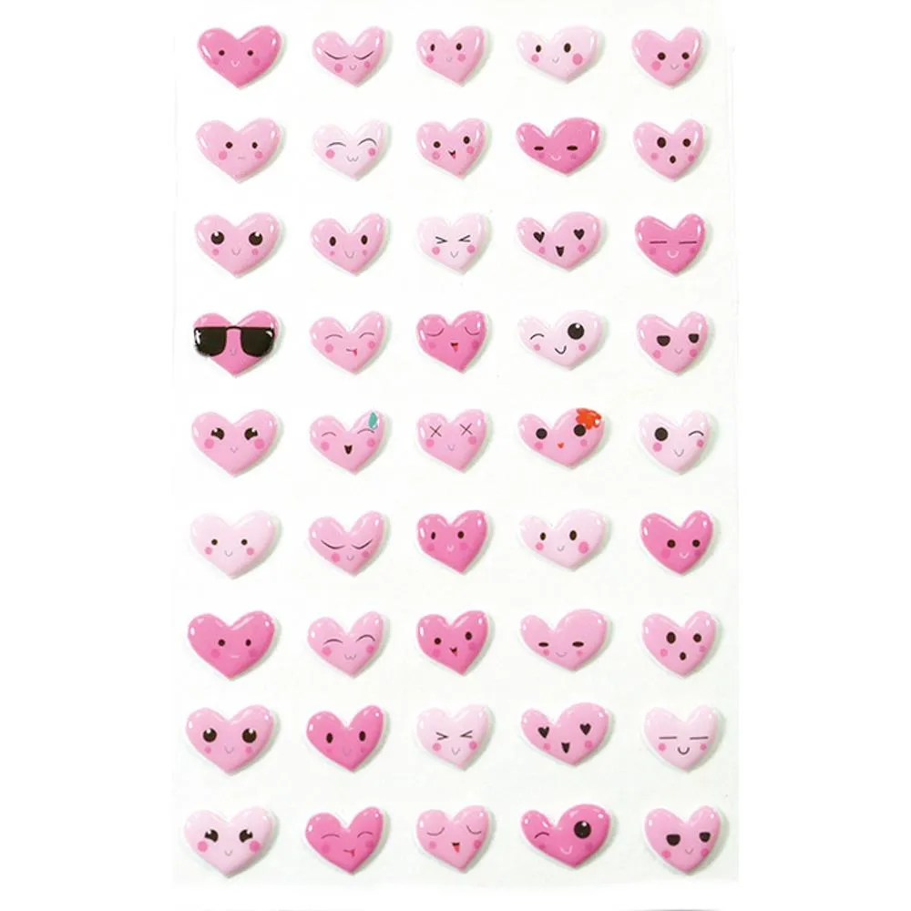 Maildor Cooky Stickers - Emoji Hearts Pink