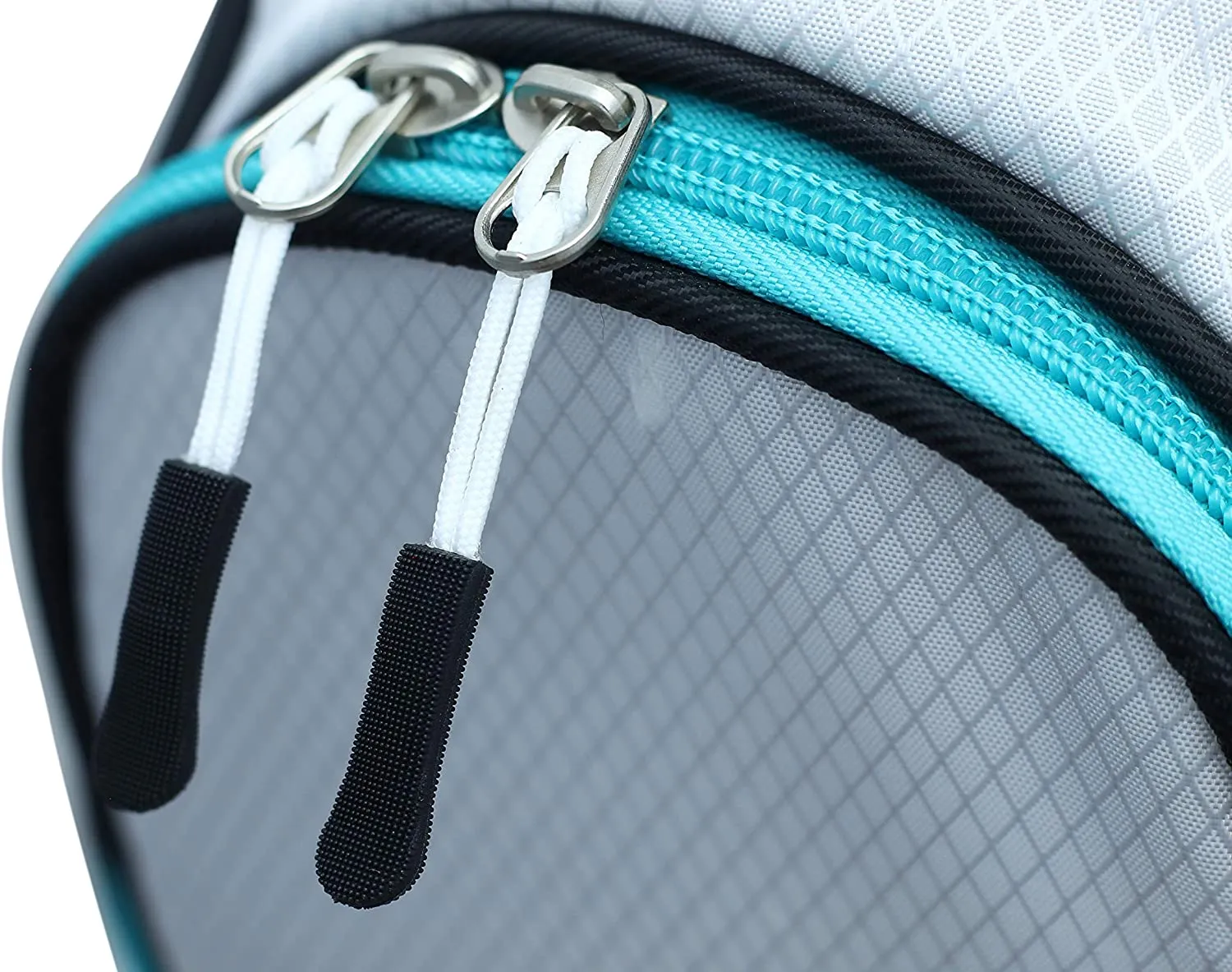 Majek Black White Teal Pink Golf Bag 9 inch 14-Way Friendly Separator Top