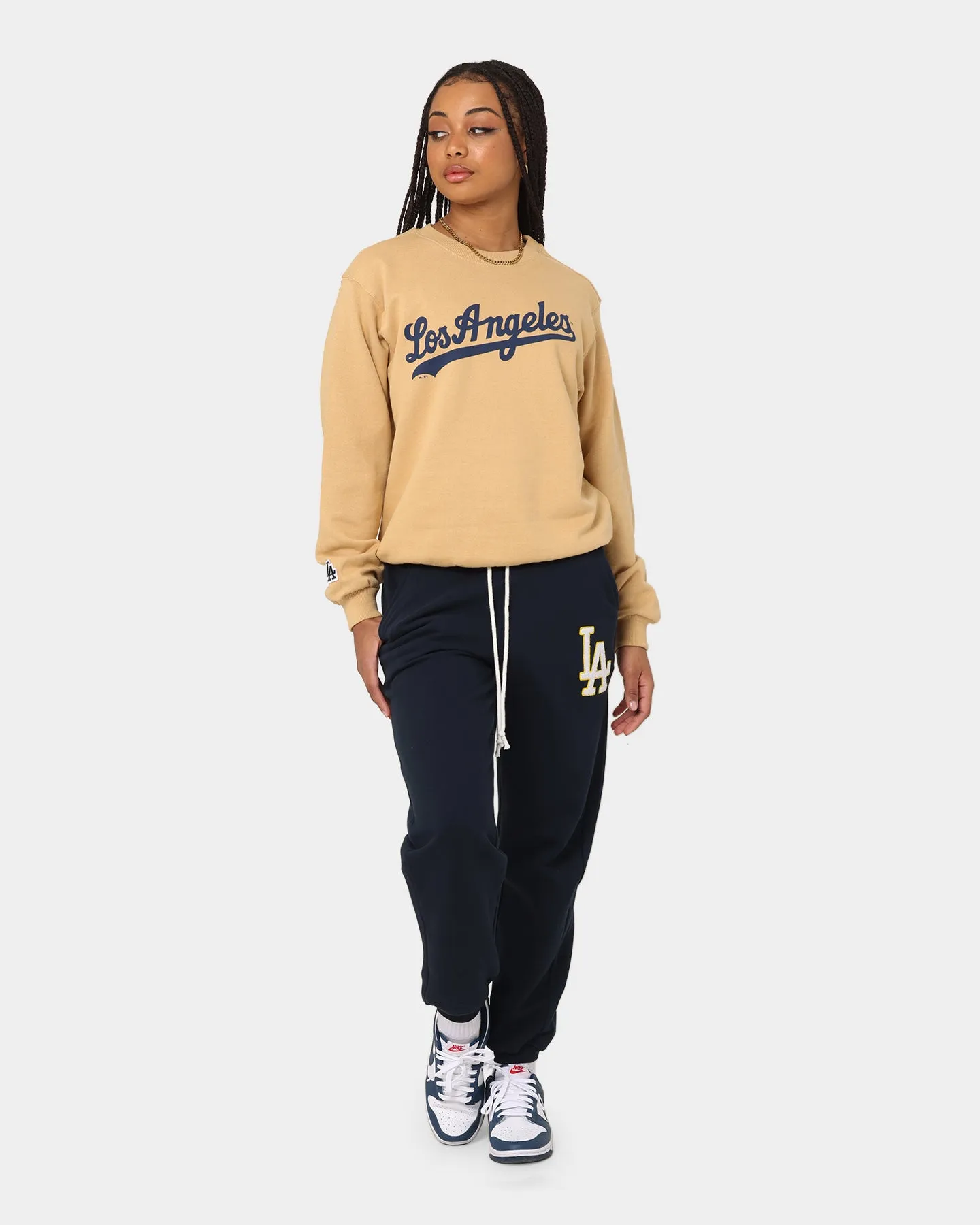 Majestic Athletic Women's Los Angeles Dodgers Heritage Trackpants True Navy