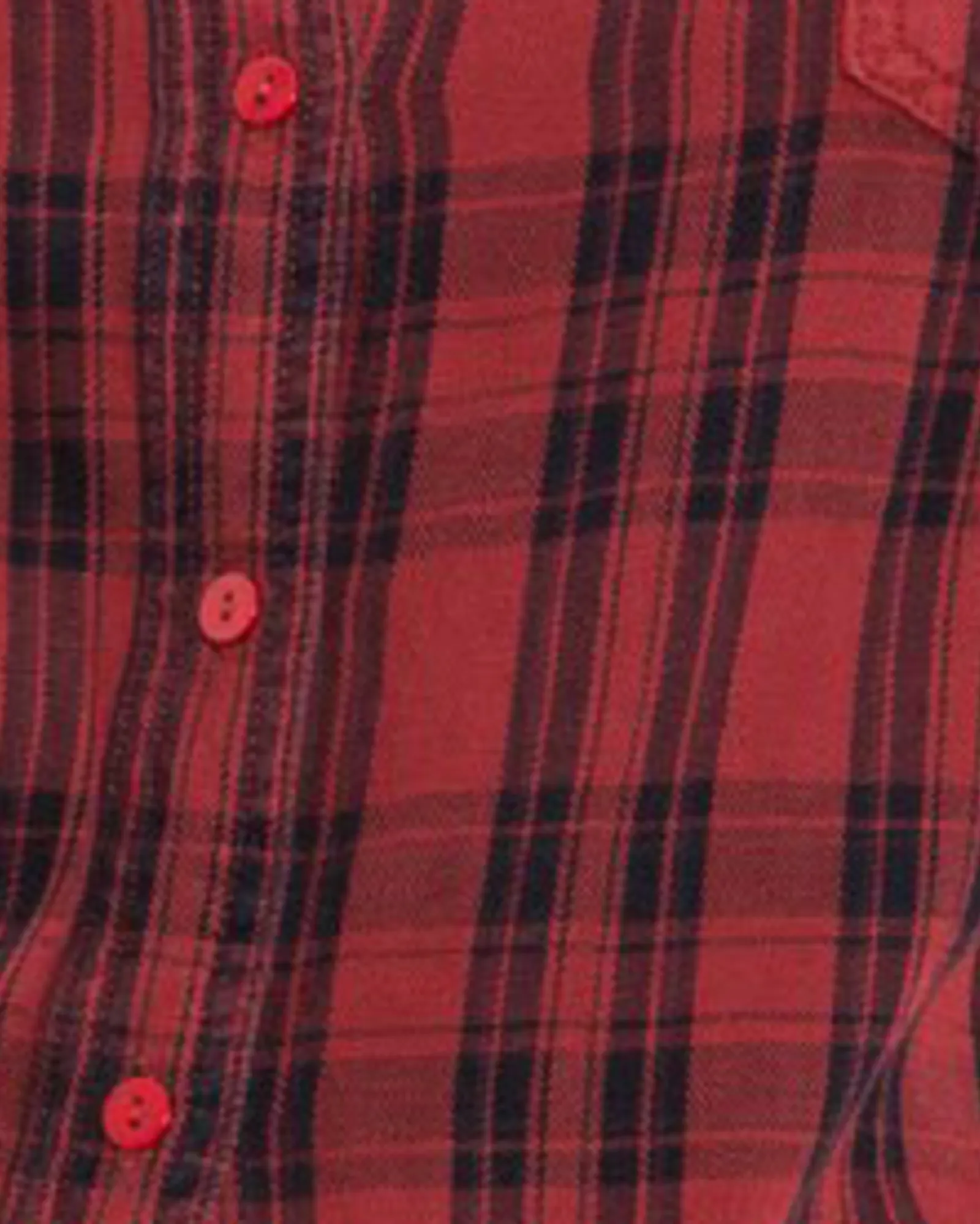 Makena Plaid Western Shirt | BURGUNDY