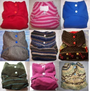 MamaBear One Size Wool Diaper Cover Wrap - You choose color and weight