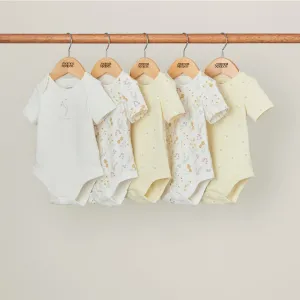 Mamas and Papas Garden Short Sleeve Bodysuits - 5 Pack