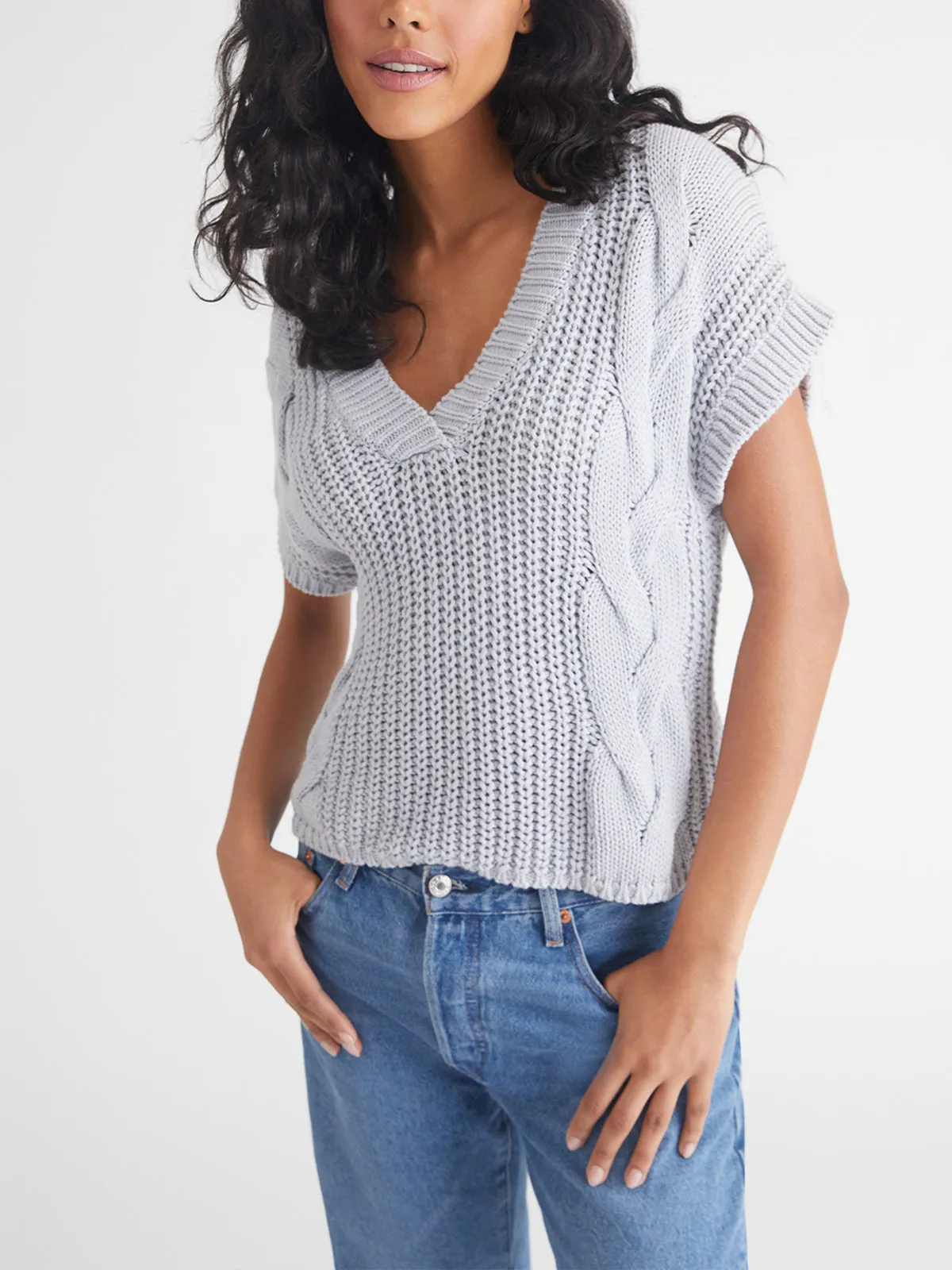 Mara: 100% Cotton Cable Vest