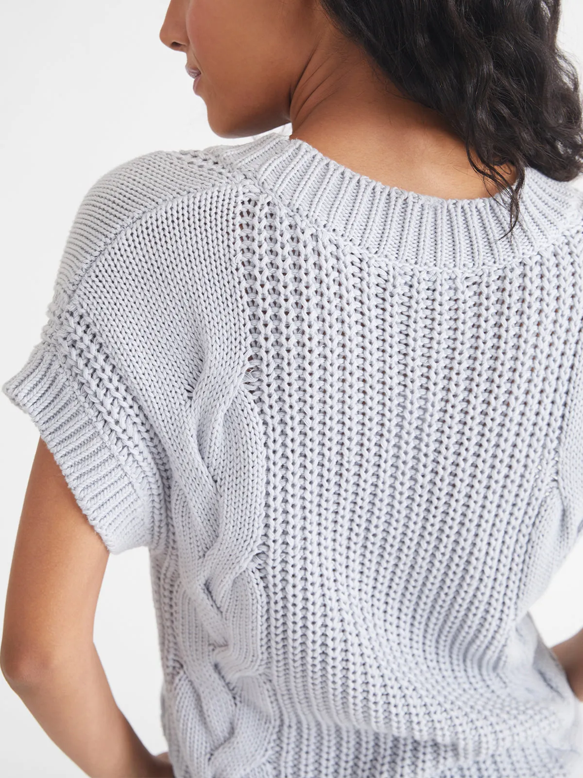 Mara: 100% Cotton Cable Vest