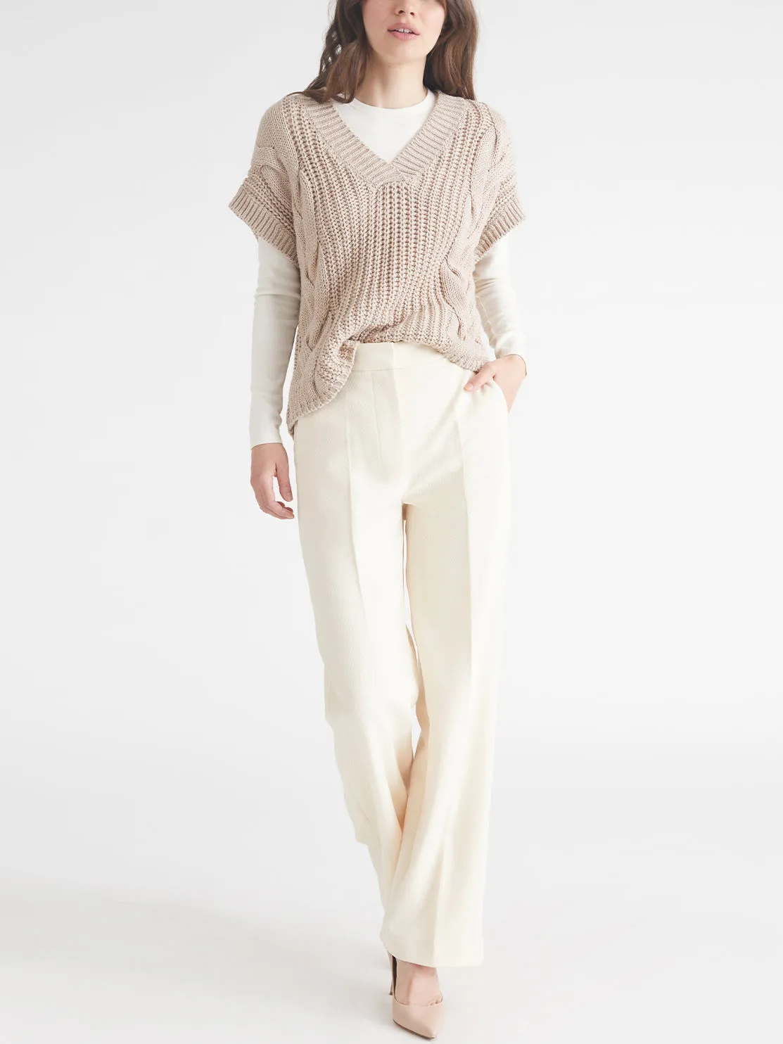 Mara: 100% Cotton Cable Vest