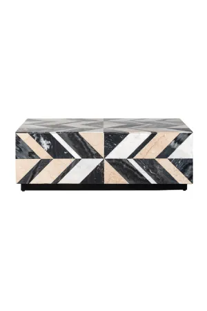 Marble Chevron Coffee Table | OROA Rostelli