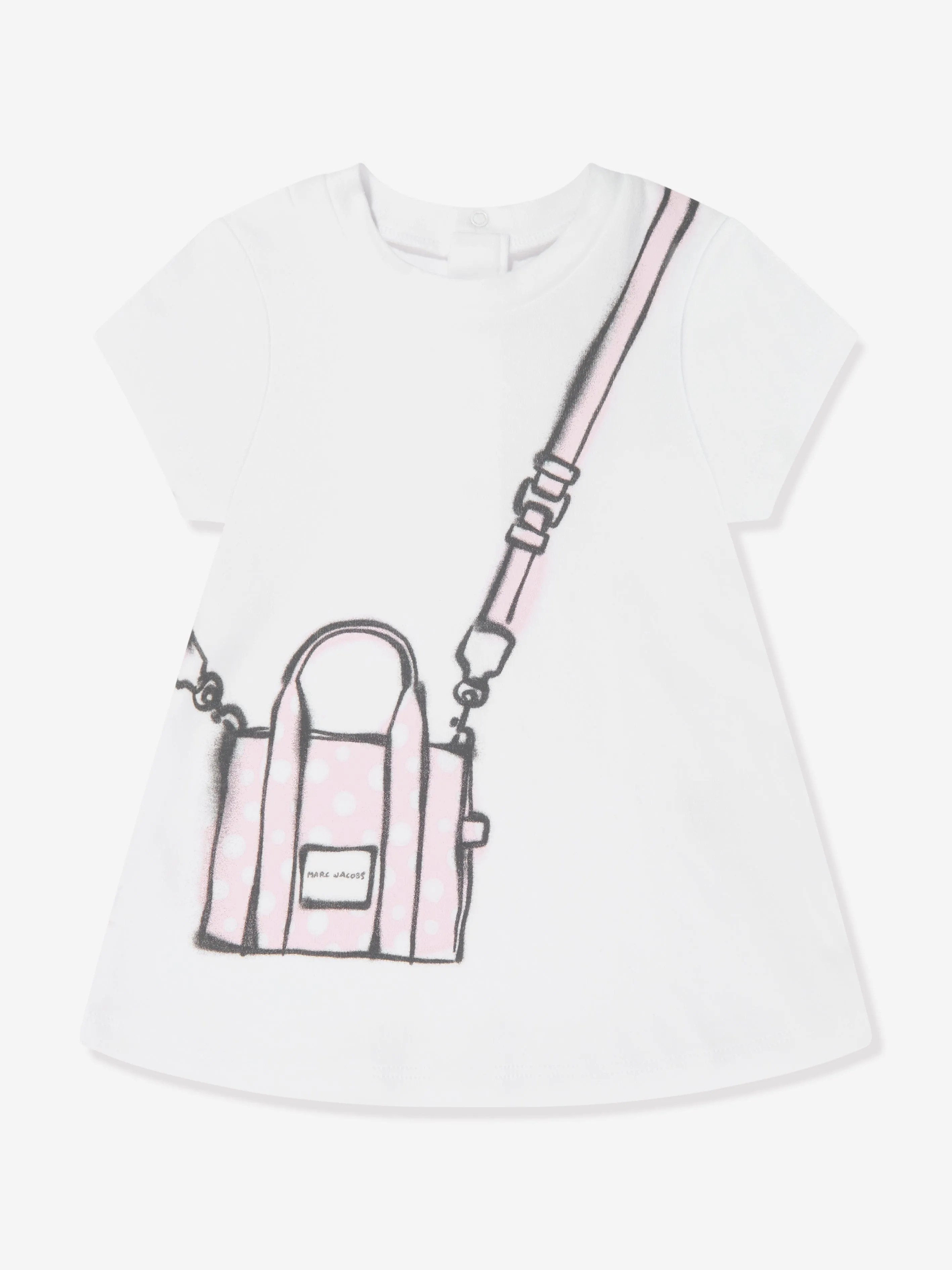 MARC JACOBS Baby Girls Snapshot Bag Dress in Ivory