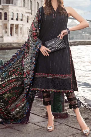 Maria B Unstitched 3 Piece Emb Linen Collection'2023-DL-1101