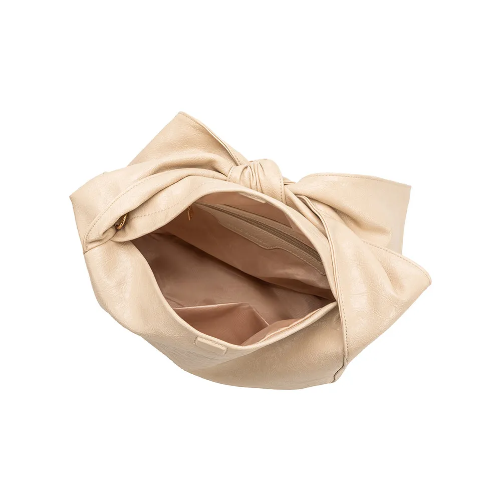 Marni Beige Crinkle Bow Crossbody Bag - FINAL SALE