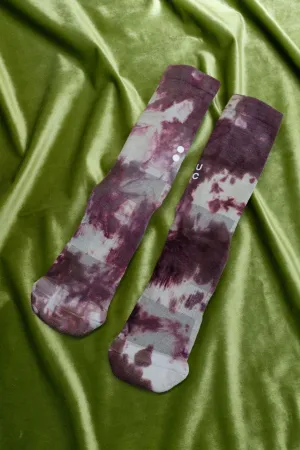 Mars Red Spectrum Tie-Dye Merino Socks