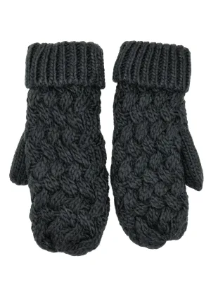 Marshmallow Bubble Knit Mittens