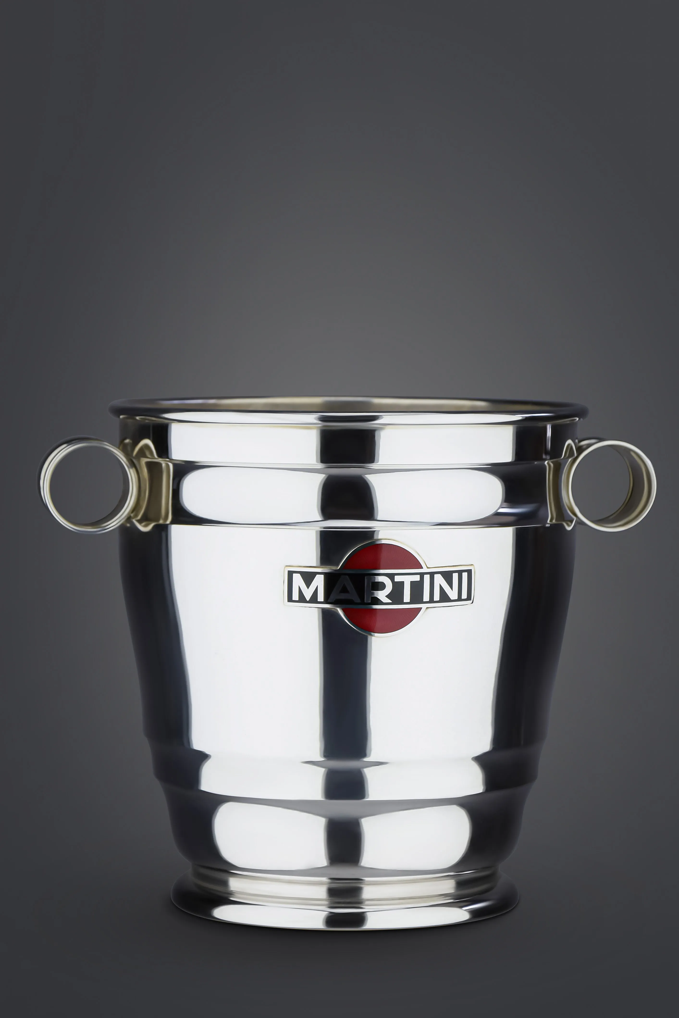 Martini 1960's Silver Plated and Enamel Champagne Cooler