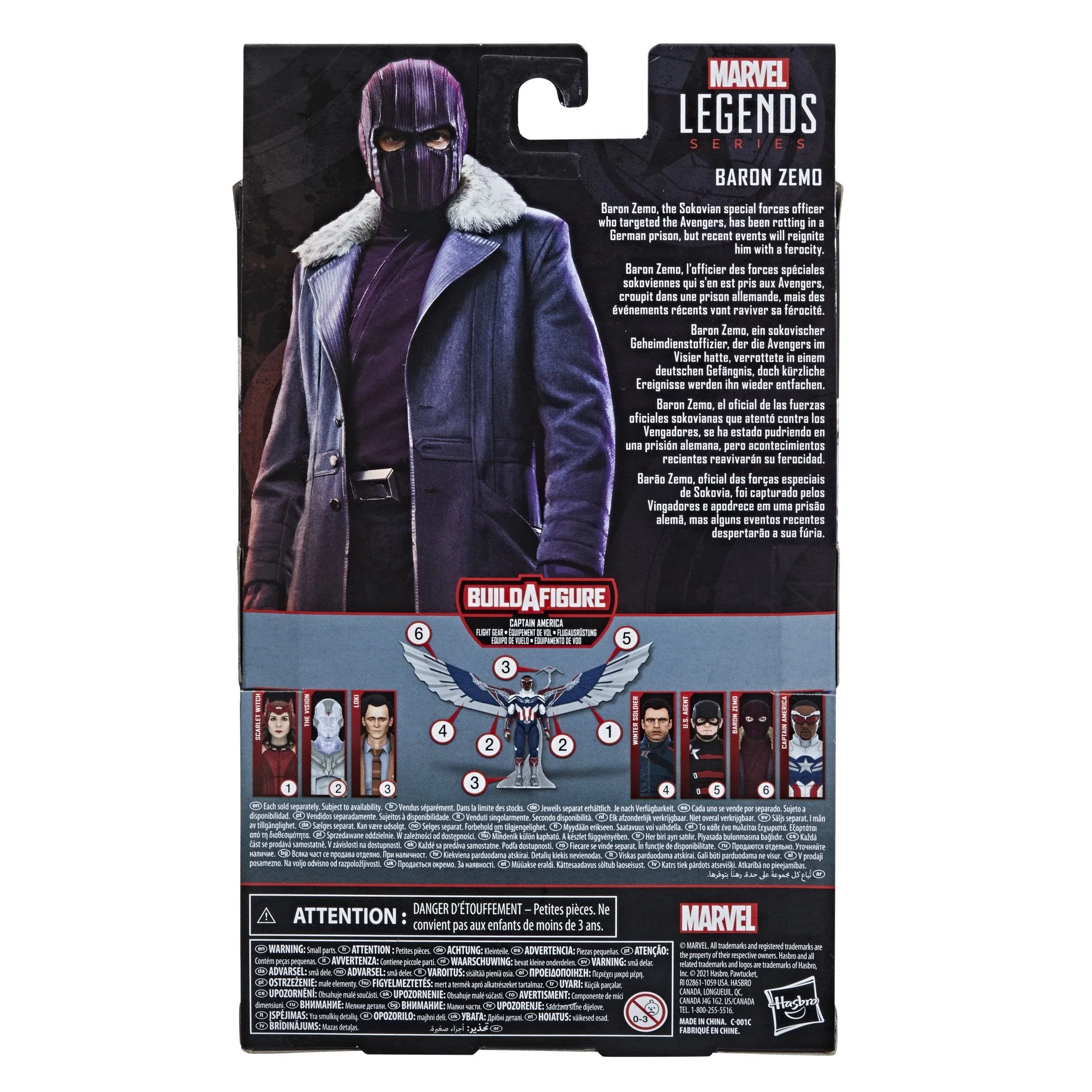 Marvel Legends TFATWS - Baron Zemo Action Figure, 6 Inch