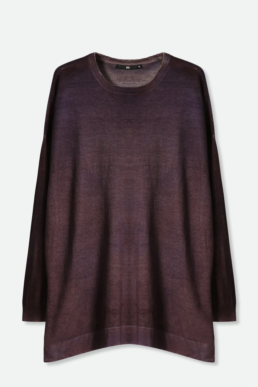 MATTIA RELAXED CREW IN HAND-DYED CASHMERE