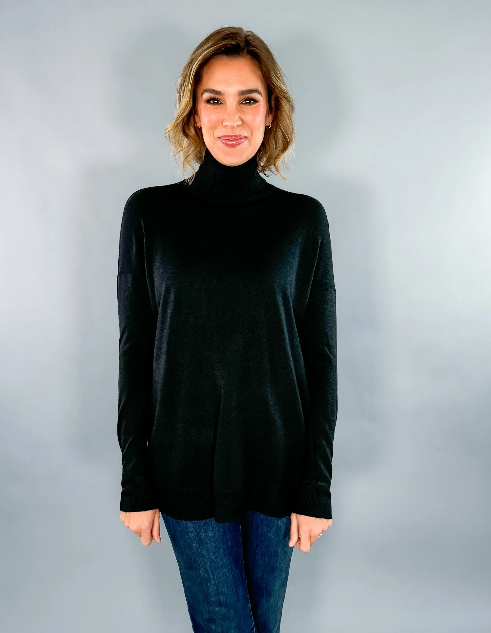 Maurice Black Turtleneck Sweater
