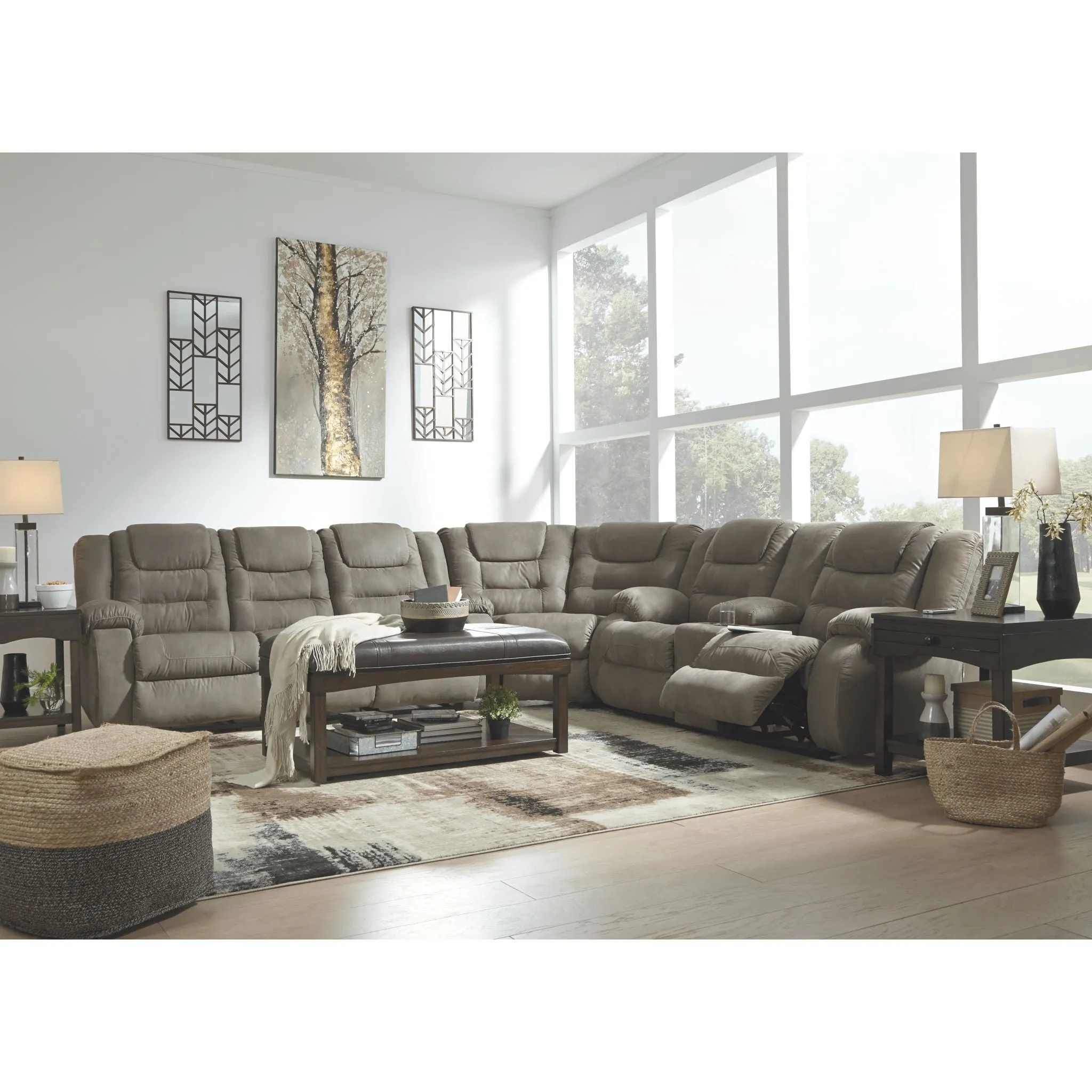McCade 3 Piece Reclining Sectional