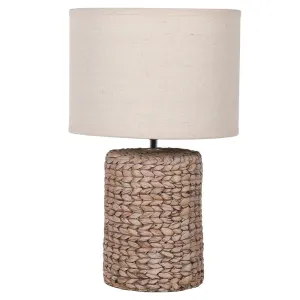 Medium Becker Rattan Style Lamp