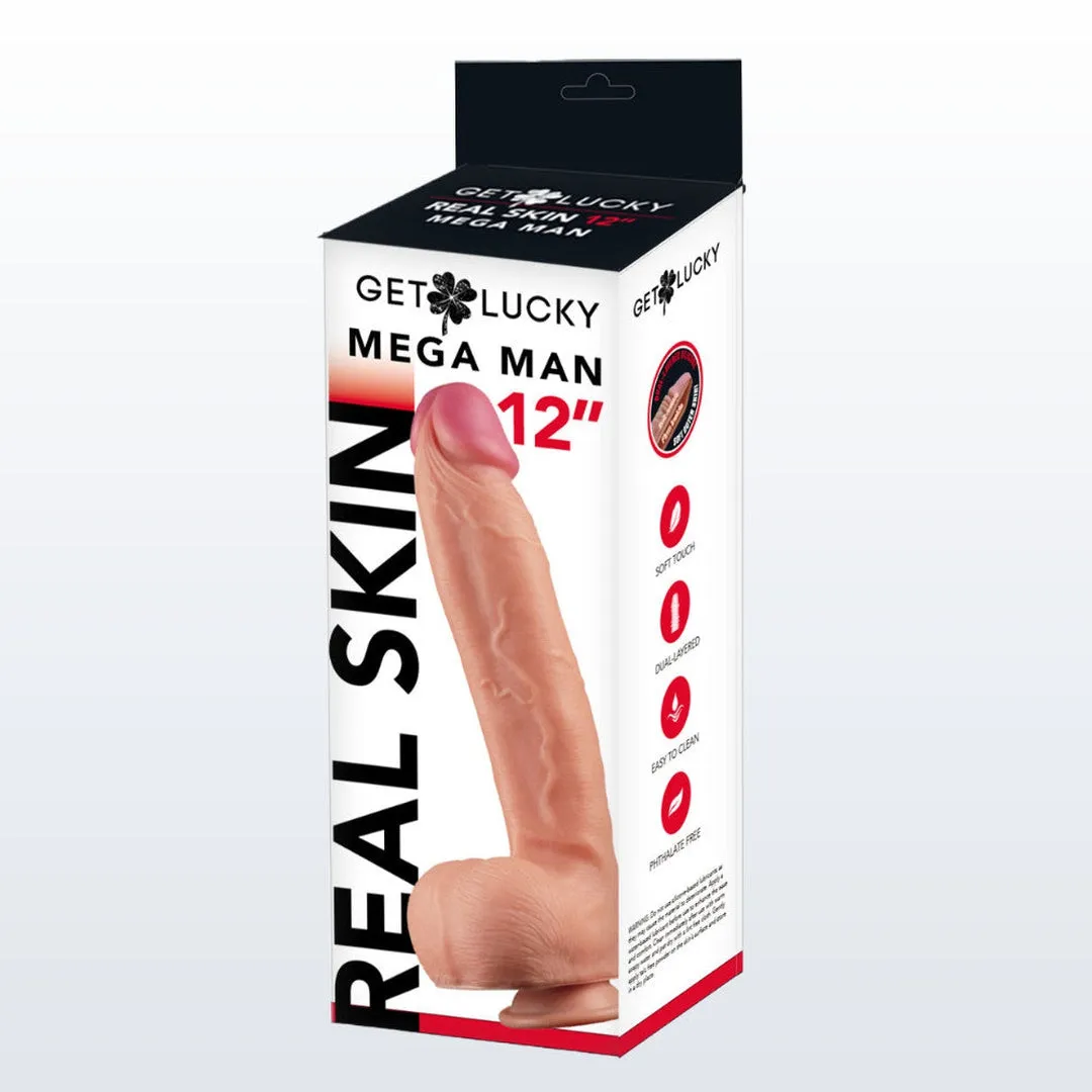 Mega Man 12" Silicone Realistic Dildo