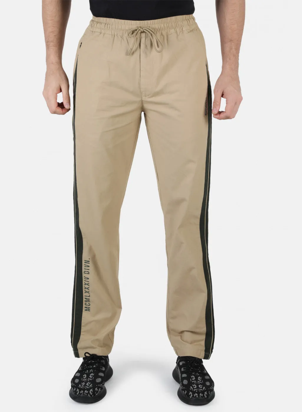 Men Khaki Solid Winter Lower