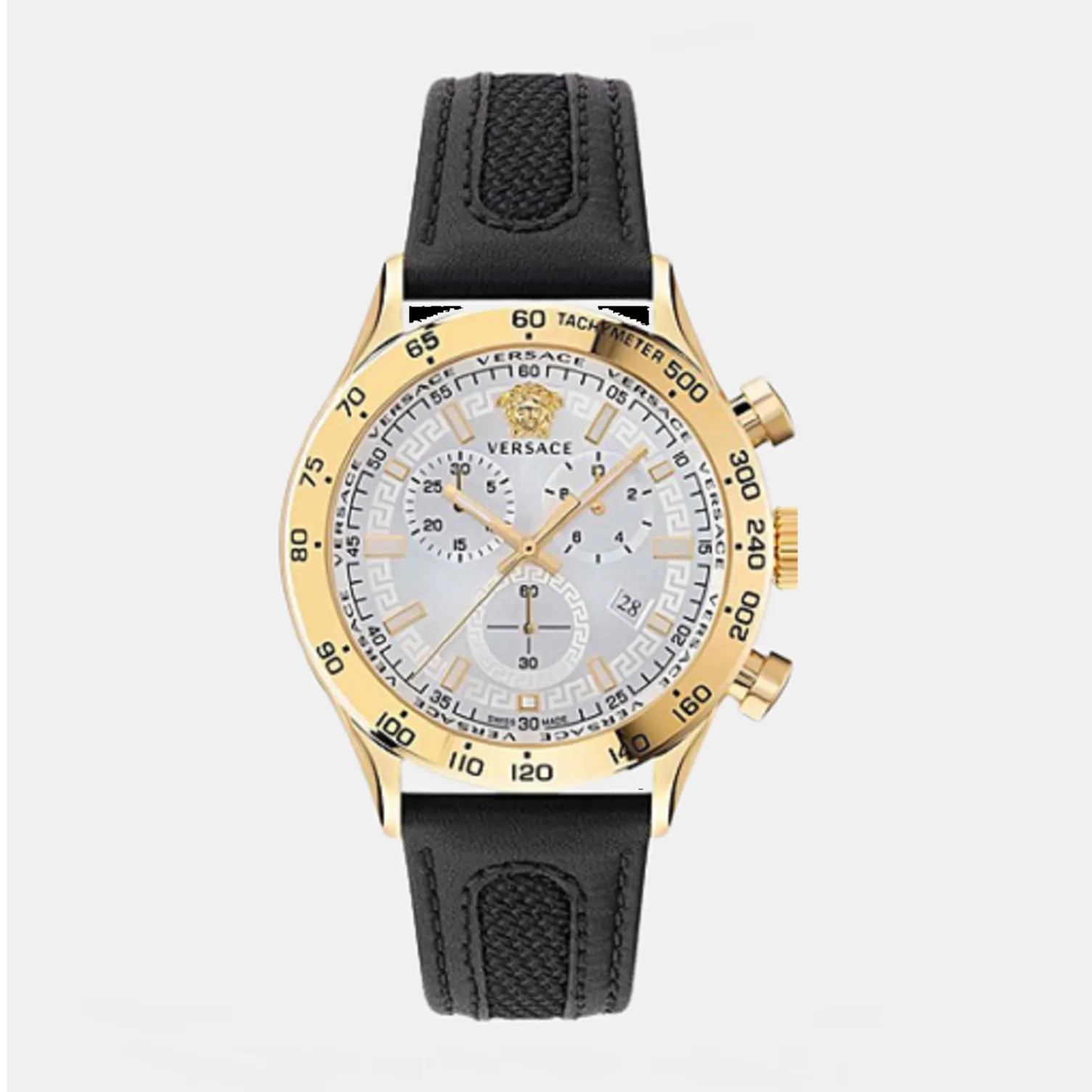 Men Leather Chronograph Watch VE2U00222