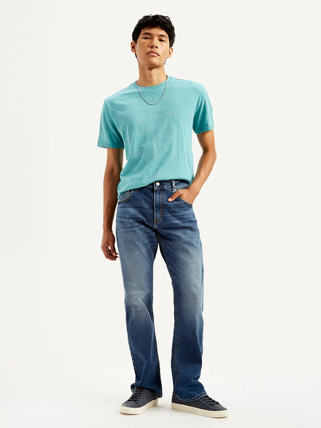 Men's 517 Dark-Blue Bootcut Jeans