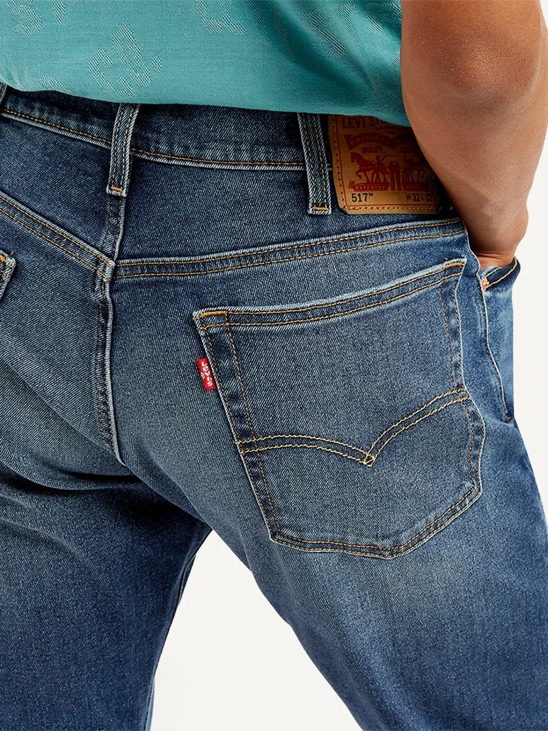 Men's 517 Dark-Blue Bootcut Jeans