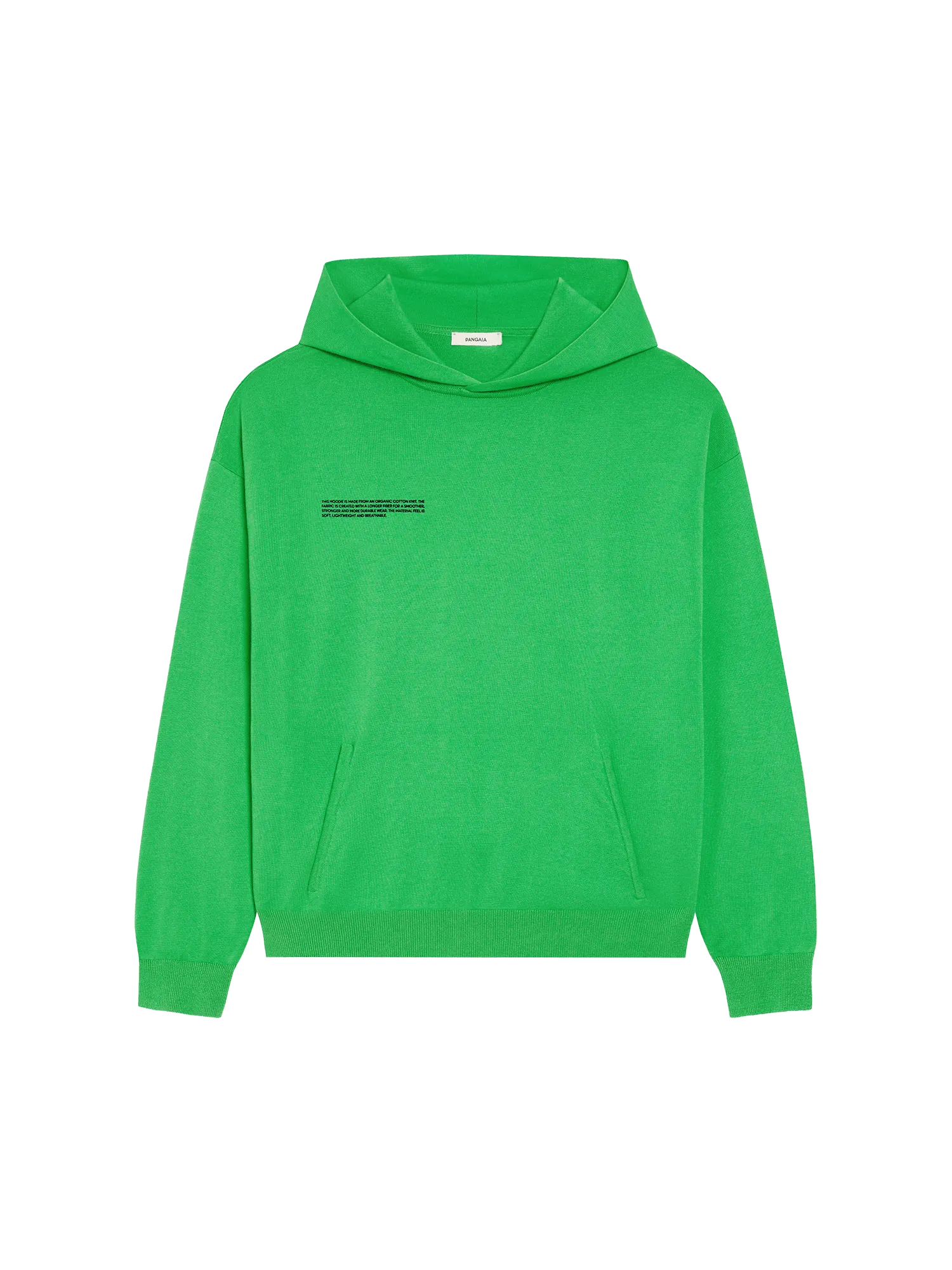 Mens Archive Organic Cotton Knit Hoodie—jade green