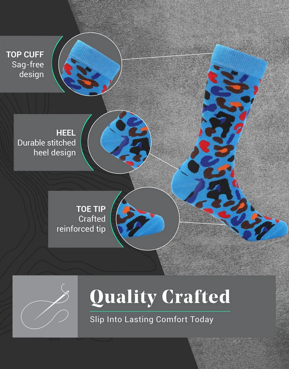 Men's Bold Designer Dress Socks 6 Pack