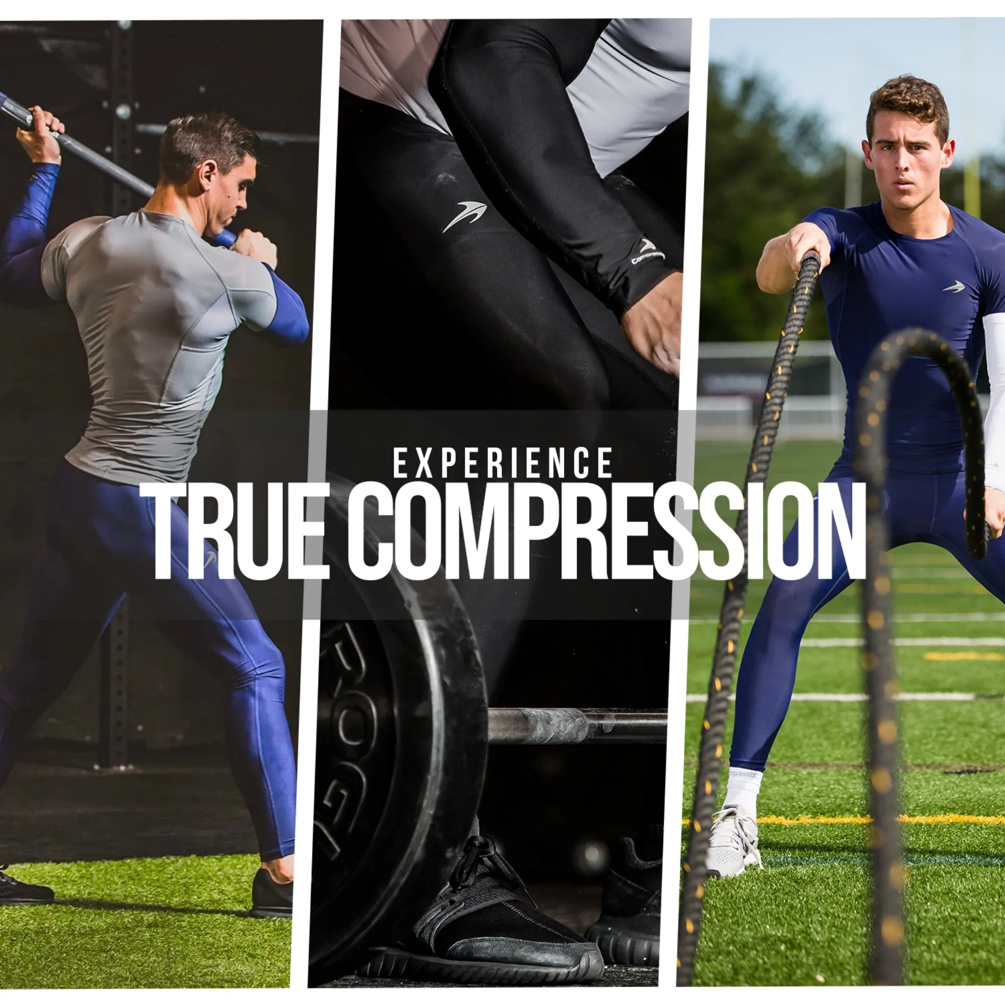 Men's Compression Pants W/ Pockets - White