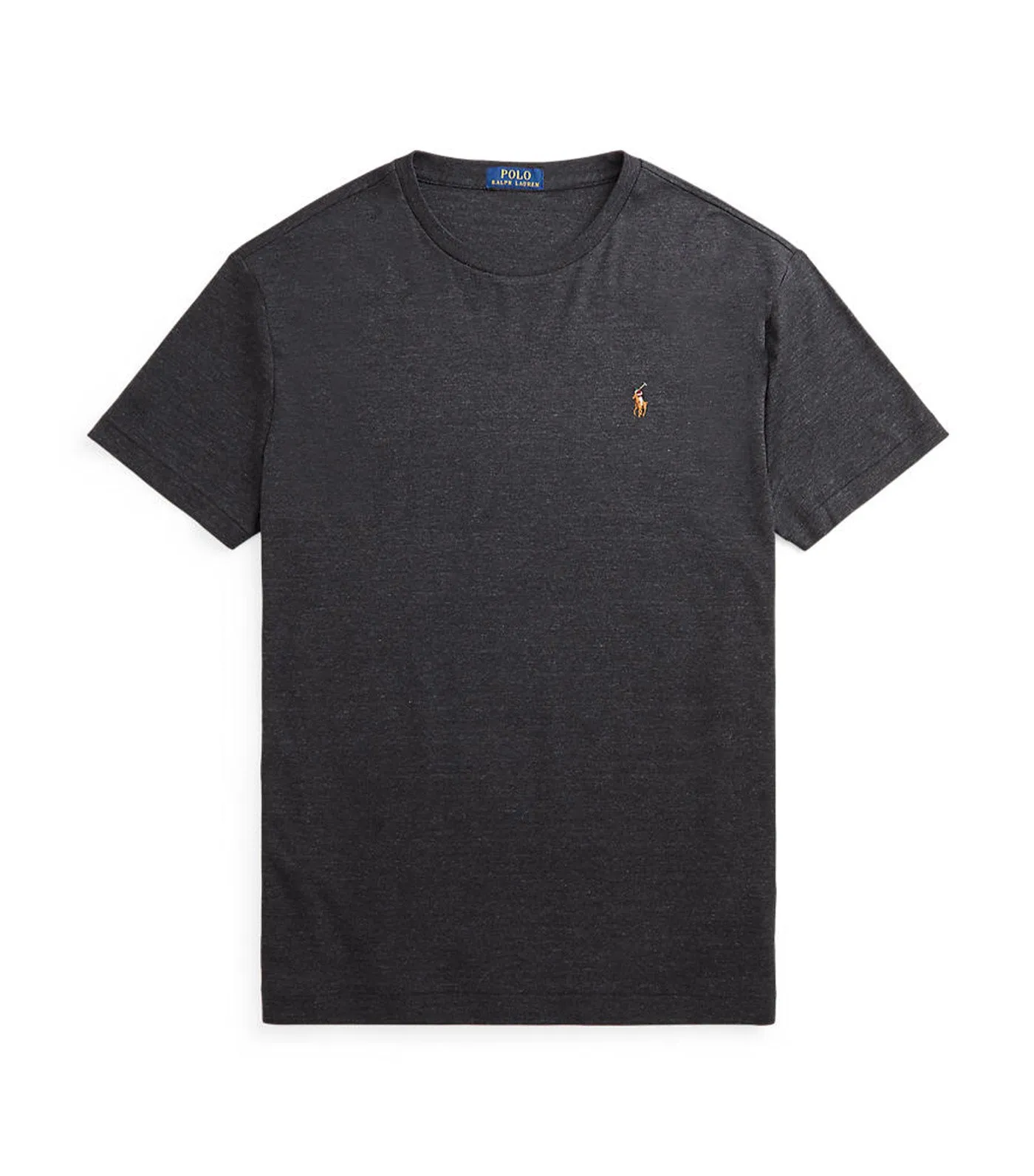 Men's Custom Slim Fit Soft Cotton T-Shirt Black Marl Heather