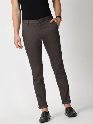MEN'S DK GREY PRINT JASON FIT TROUSER