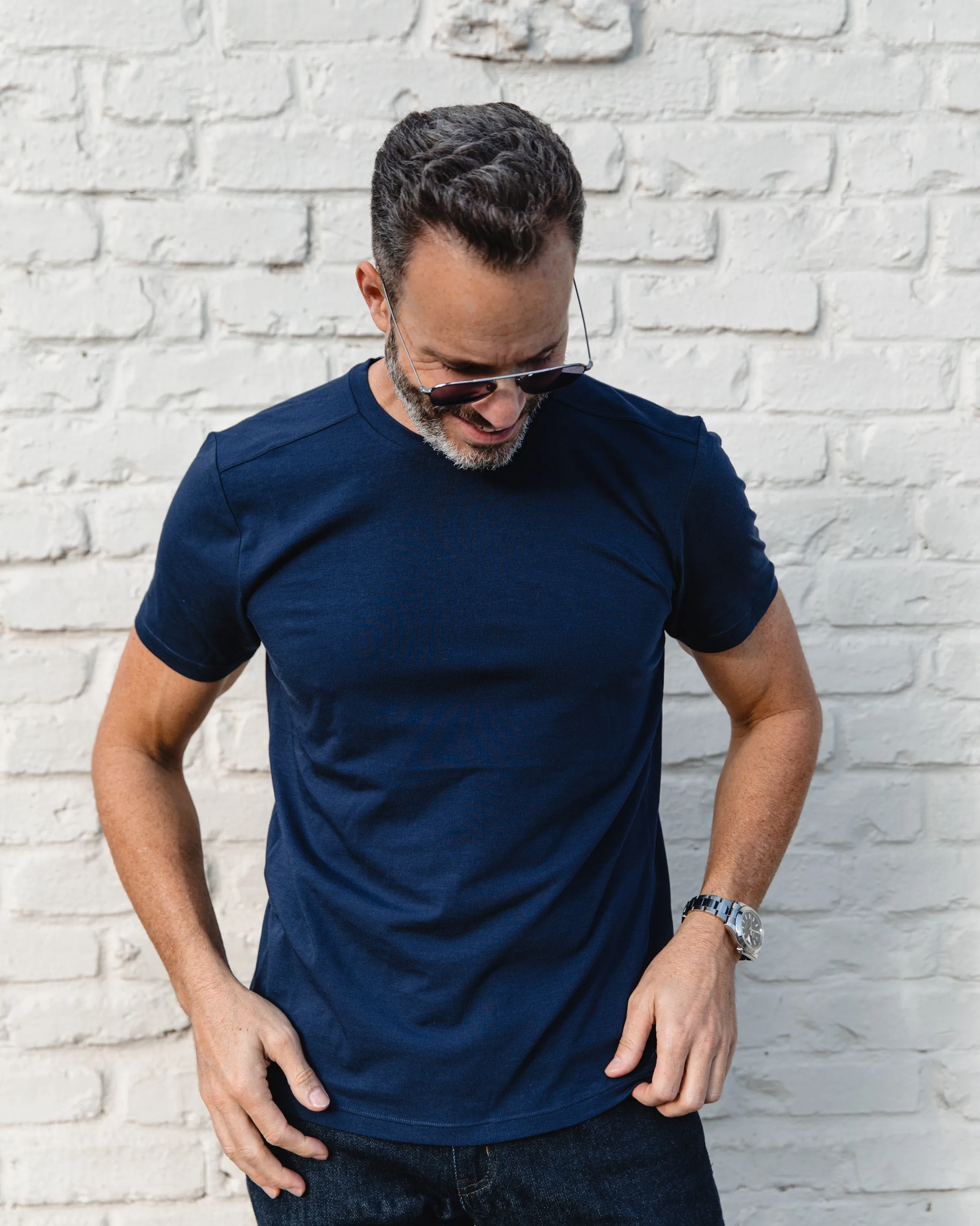 Men's Everyday Cashmere Short Sleeve Crew - The Weitz Effect Edition