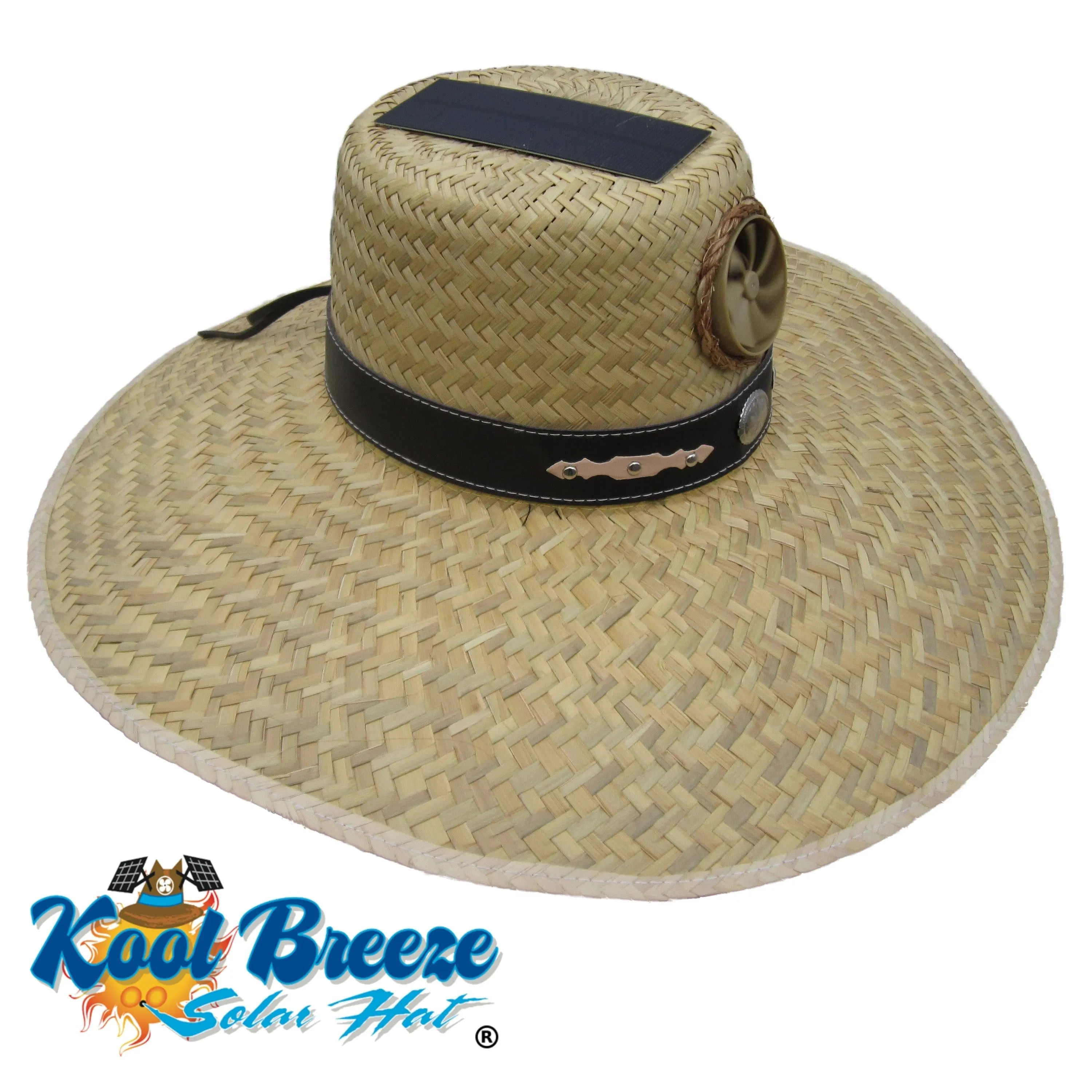 Men's Gardener with Band Solar Hat - Sun Hat with Fan, One Size