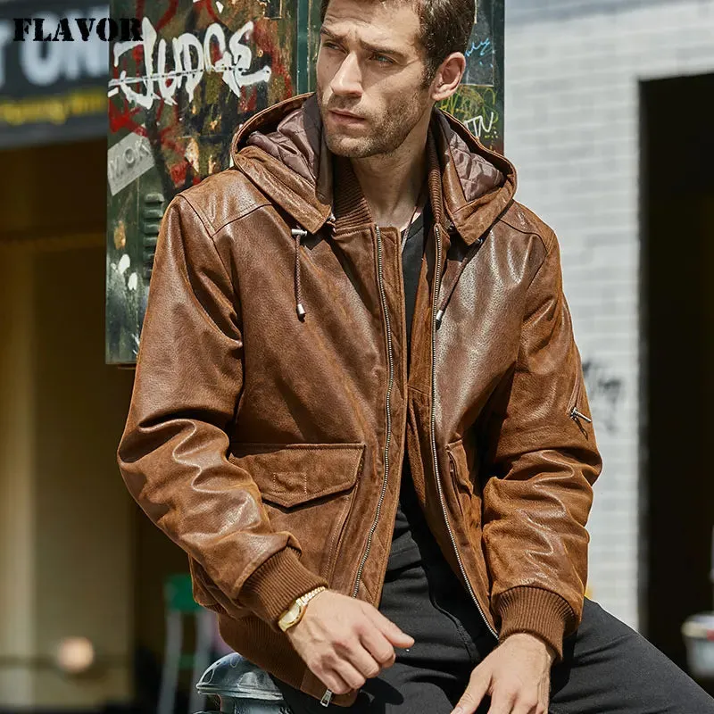 Men's Genuine Leather Jacket