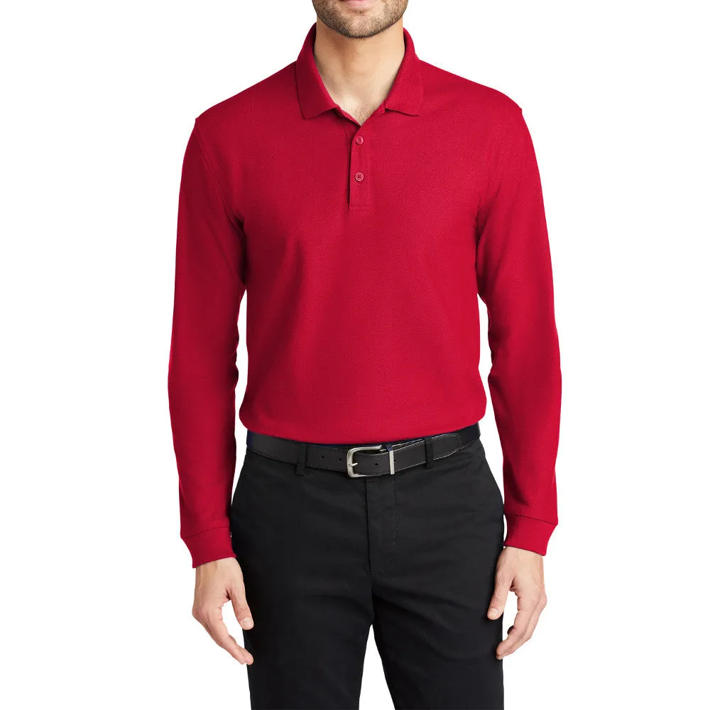 Men's Long Sleeve Core Classic Pique Polo