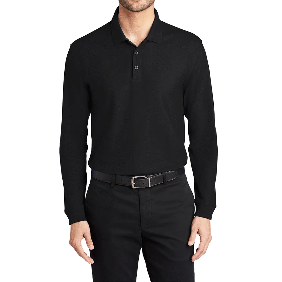 Men's Long Sleeve Core Classic Pique Polo