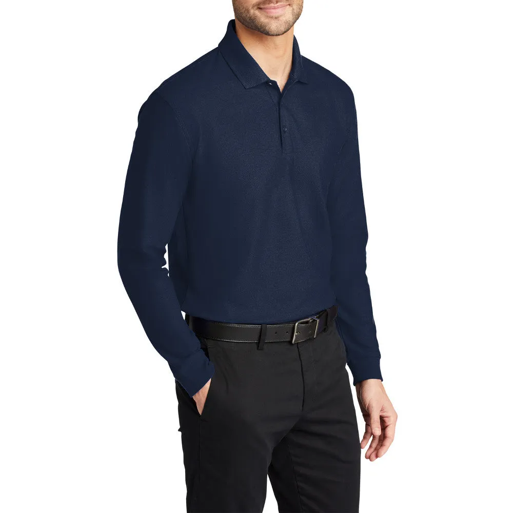 Men's Long Sleeve Core Classic Pique Polo