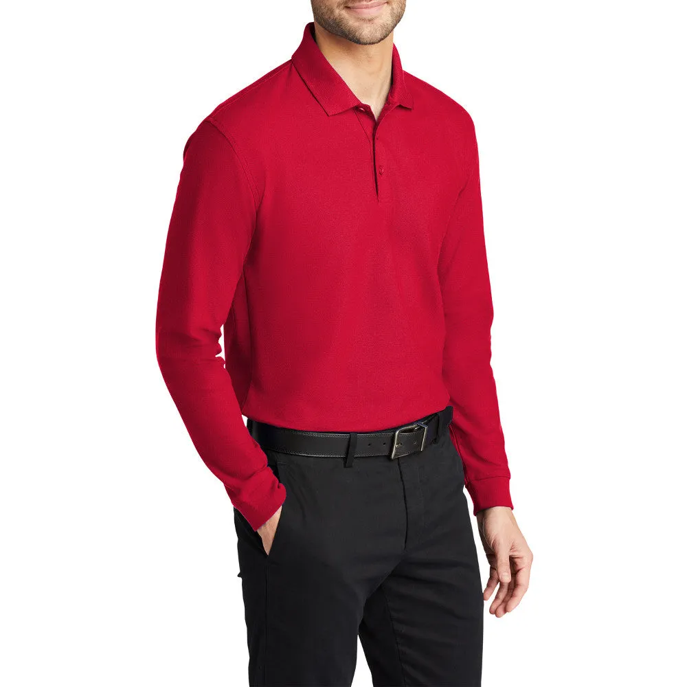 Men's Long Sleeve Core Classic Pique Polo