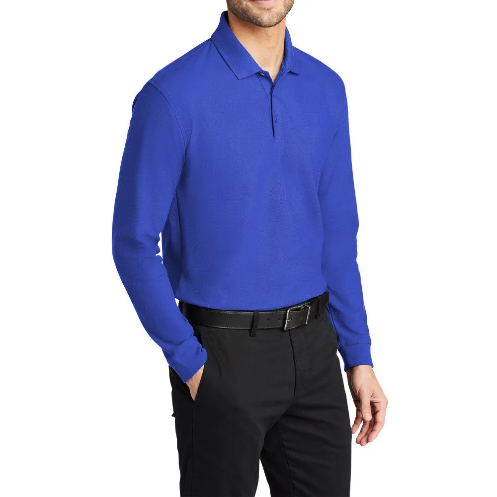 Men's Long Sleeve Core Classic Pique Polo