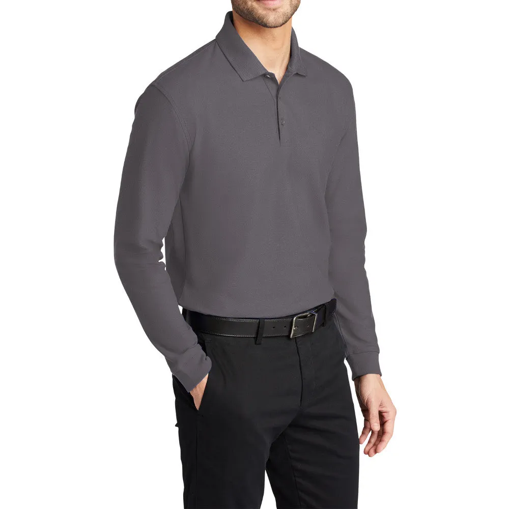 Men's Long Sleeve Core Classic Pique Polo